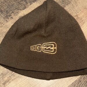 Bear Grylls Adventure Logo Brown Knit Beanie Hat